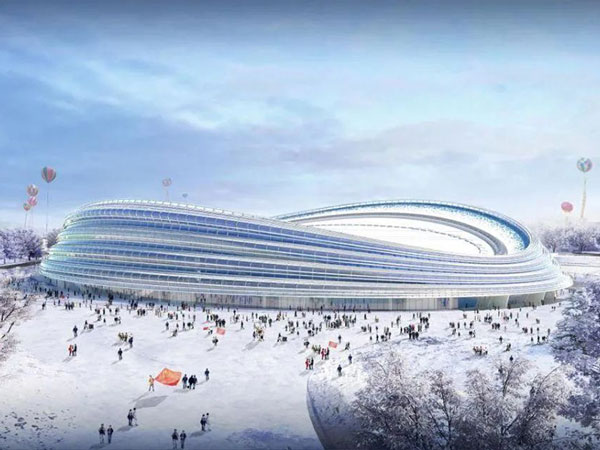 Nationale Eisschnelllaufhalle der Olympischen Winterspiele in Peking