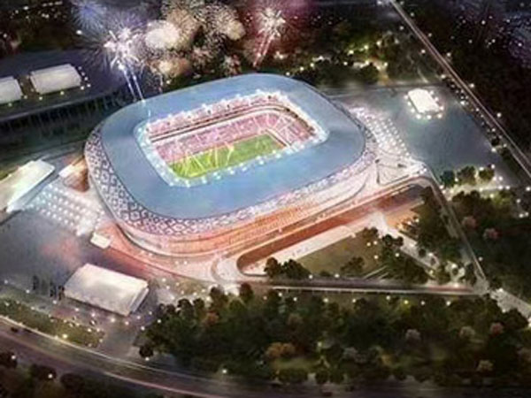 Hilfe für das Projekt des belarussischen Stadions