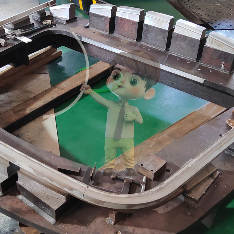 Hyperboloid-Torsionsbogen aus Aluminiumlegierung für Hochgeschwindigkeitsbahnfenster